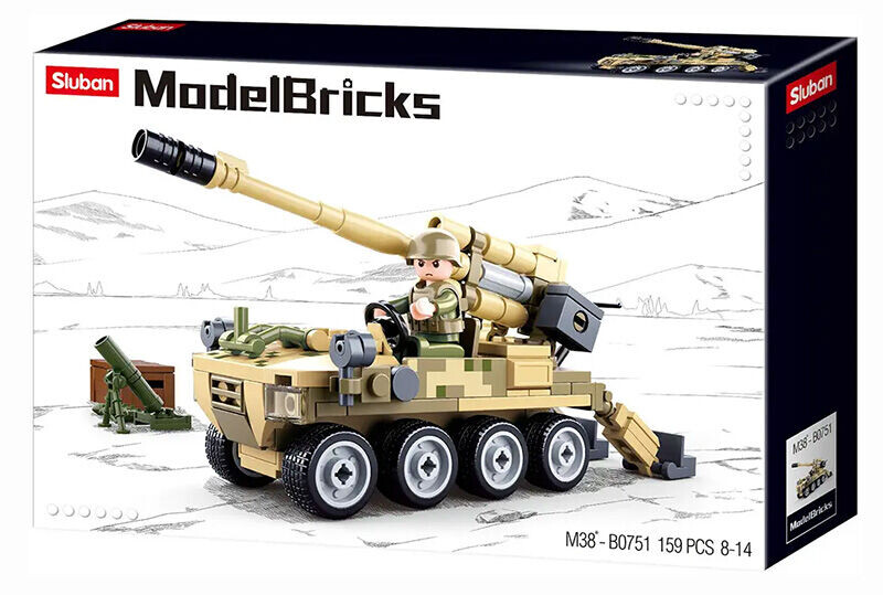 Sluban Army Mobilní kanón 8x8 s pozemním minometem